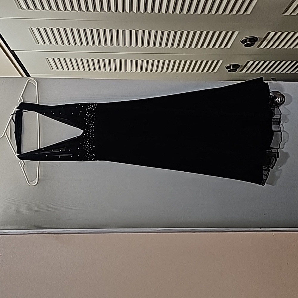 Black dressy dress. Great for nights out!